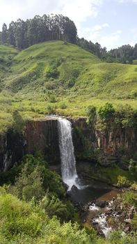 Waterfall around Natal Drakensberg National Park in South Africa in South Africa