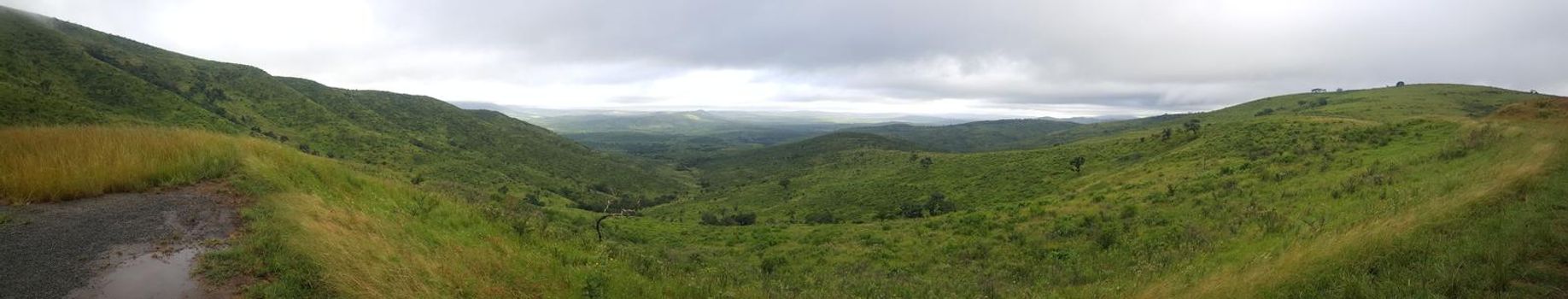 Panoramic scenery at Memorial Gate in South Africa