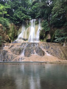 Sai Yok Noi Waterfall in Kanchanaburi Thailand