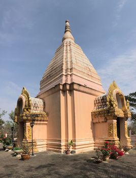 Buddhist temple in Phanom Sawai Forest Park Thailand

