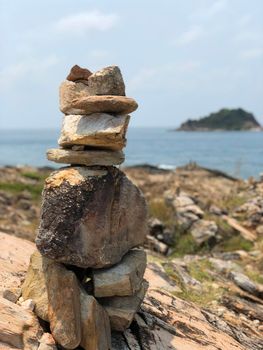 Stones at koh samet end view point in Thailand