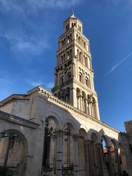 Cathedral and Bell Tower of St. Domnius in Split Croatia