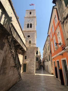 St. John's Church Bell tower in Sibenik, Croatia