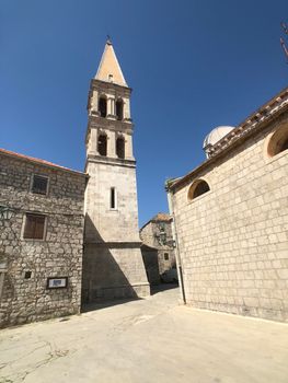 Chiesa di St. Stefano church in the old town of Stari Grad Croatia
