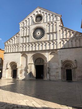 Saint Anastasia romanesque cathedral in Zadar Croatia