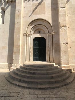 Door in the Cattedrale di San Lorenzo in Trogir Croatia