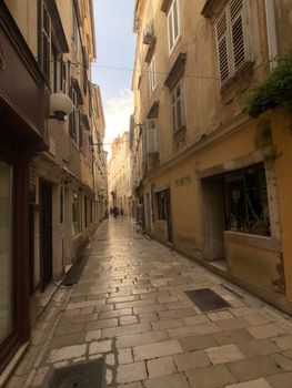 Street in the old town of Zadar, Croatia