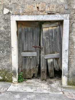 Old door in Zlarin Croatia