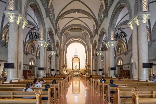 manila catholic cathedral interior in philippines