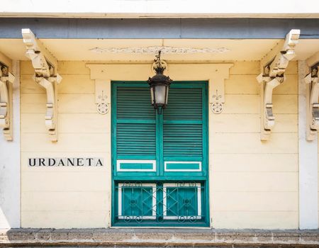 spanish colonial architecture in intramuros old town of Manila philippines