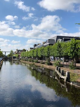 Canal in Gorredijk, Friesland The Netherlands