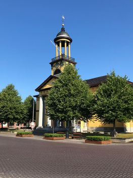 The big church in Sint Jacobiparochie, Friesland The Netherlands