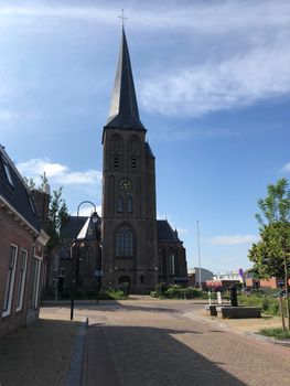 The Sint Werenfriduskerk a church in Workum, Friesland, The Netherlands