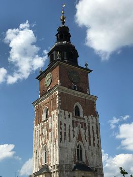 The Town Hall Tower in Krakow Poland