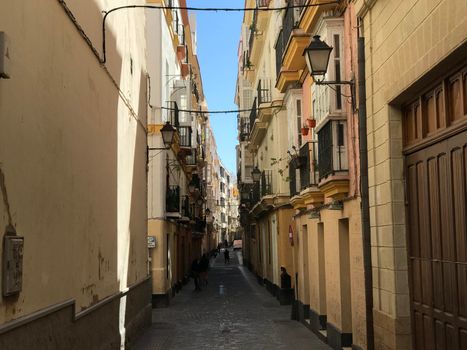 Architecture in the streets of Cadiz Spain