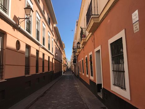 Architecture in the streets of Cadiz Spain