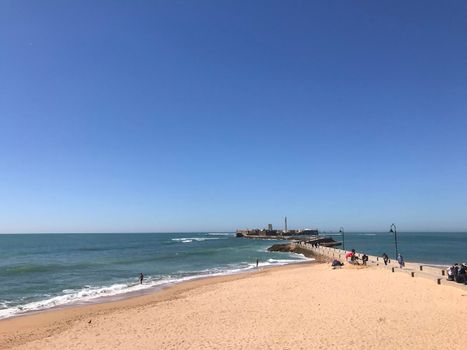 Castle of San Sebastian in Cadiz Spain