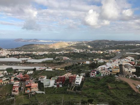 View from mount Arucas in Gran Canaria