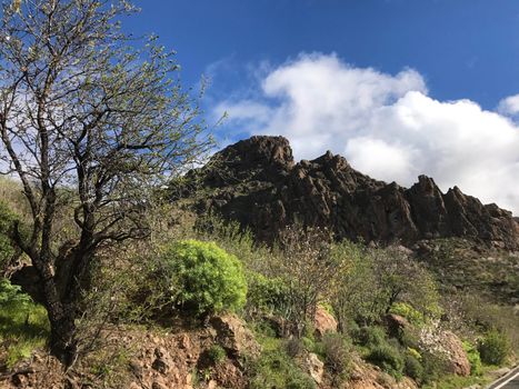 Mountain range at Riscos de Tirajana in Gran Canaria