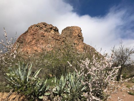 Big rock at Riscos de Tirajana in Gran Canaria