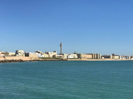 Bay of Cadiz in Cadiz Spain