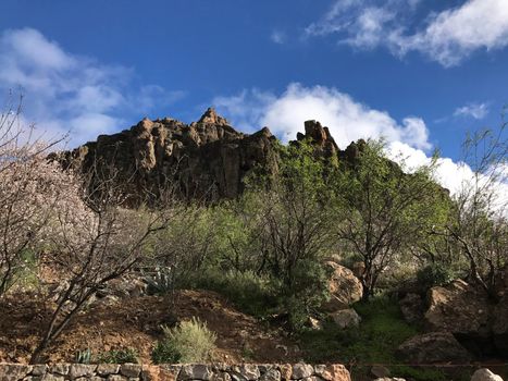 Mountain range at Riscos de Tirajana in Gran Canaria