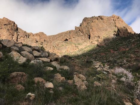 Mountain range at Riscos de Tirajana in Gran Canaria