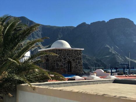 Roof from a restaurant in Puerto de las Nieves Gran Canaria Canary Islands Spain
