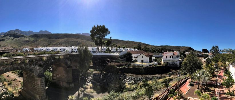 Panorama from Agaete Gran Canaria Canary Islands Spain