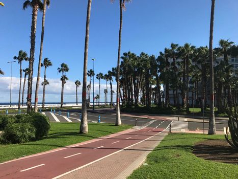 Bike lane in Las Palmas Gran Canaria