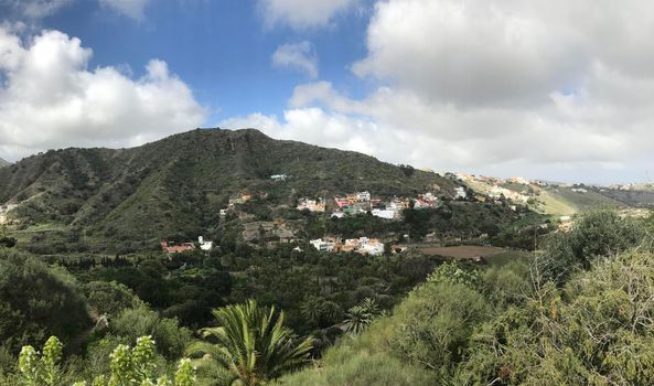 View over de Jardin Canario botanical gardens in Las Palmas Gran Canaria