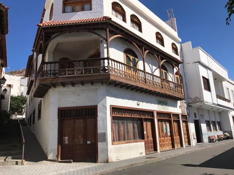 Street in Agaete Gran Canaria Canary Islands Spain