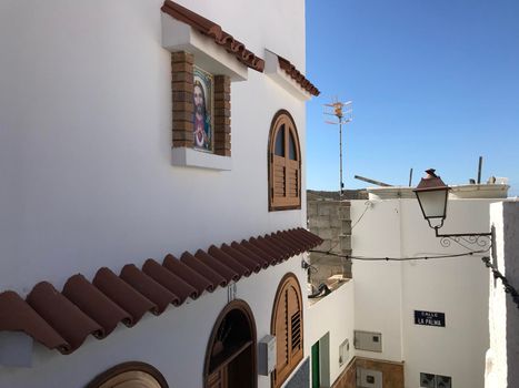 Jesus portret at a house in Gaete Gran Canaria Canary Islands Spain