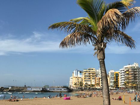 Playa de Las Canteras in Las Palmas Gran Canaria