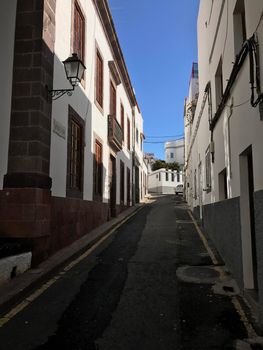 Street next to Plaza de Francisco de Armas in Agaete Gran Canaria