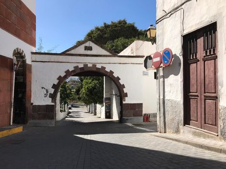 Gate in Agaete Gran Canaria Canary Islands Spain