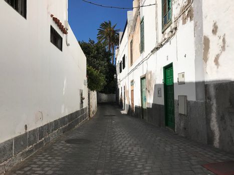 Street in Agaete Gran Canaria Canary Islands Spain