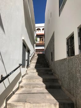 Stairs in the village Agaete Gran Canaria