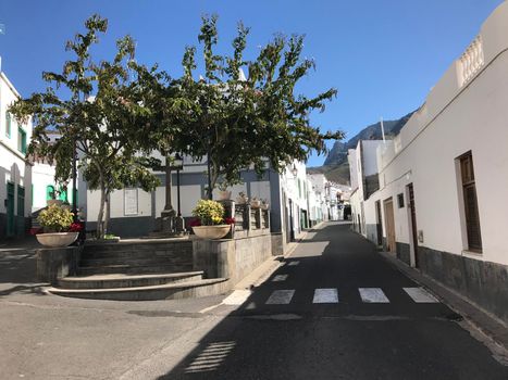 Street in Agaete Gran Canaria Canary Islands Spain