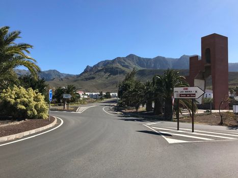 Roundabout in Agaete Gran Canaria Canary Islands Spain