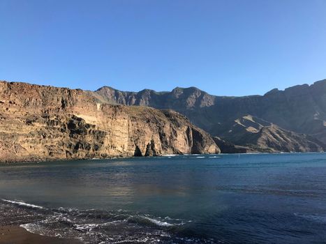 Beach in Puerto de las Nieves Gran Canaria Canary Islands Spain
