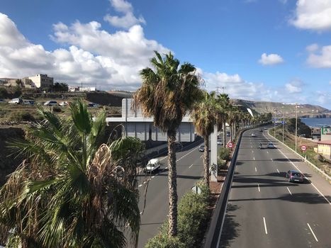 Highway in Las Palmas Gran Canaria