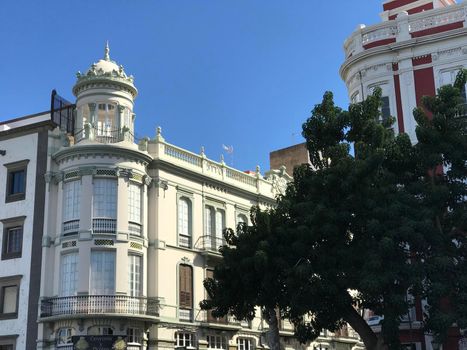 Architecture in the old town of Las Palmas Gran Canaria