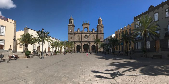 Panorama from the Las Palmas Cathedral in Gran Canaria