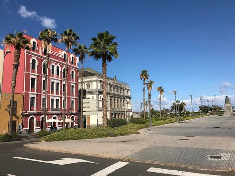 Square in Las Palmas old town Gran Canaria