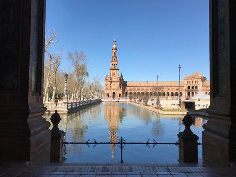 Plaza de Espana in Seville Spain