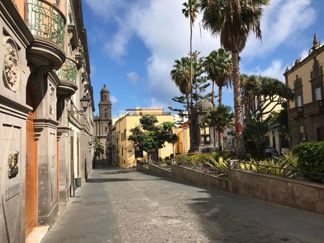 Plaza del Espiritu Santo in Las Palmas Gran Canaria Canary Islands Spain