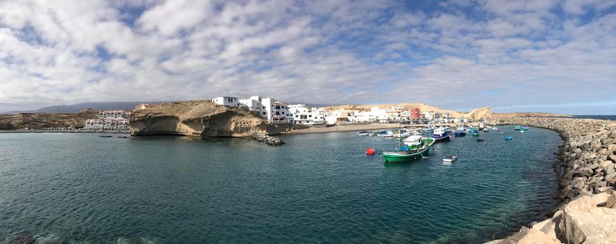 Panorama from the harbour in San Miguel de Tajao on Tenerife