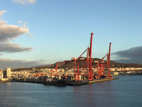 Las Palmas harbour in Gran Canaria