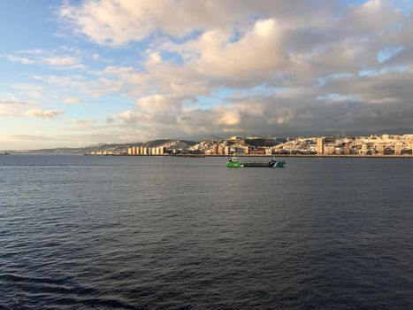 Skyline from Las Palmas Gran Canaria Canary islands